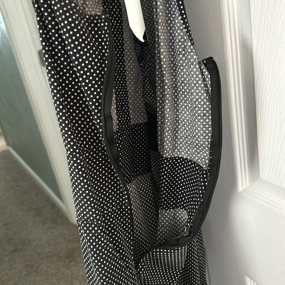 Sleeveless Express Polka Dot Dress w Ruffles  (size 8) - Picture 5 of 6